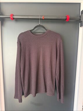 Zara Men's Crewneck Sweater - Plum